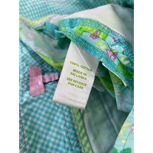 Lilly Pulitzer women's 4 green blue‎ alligator print chino casual shorts - Picture 5 of 6